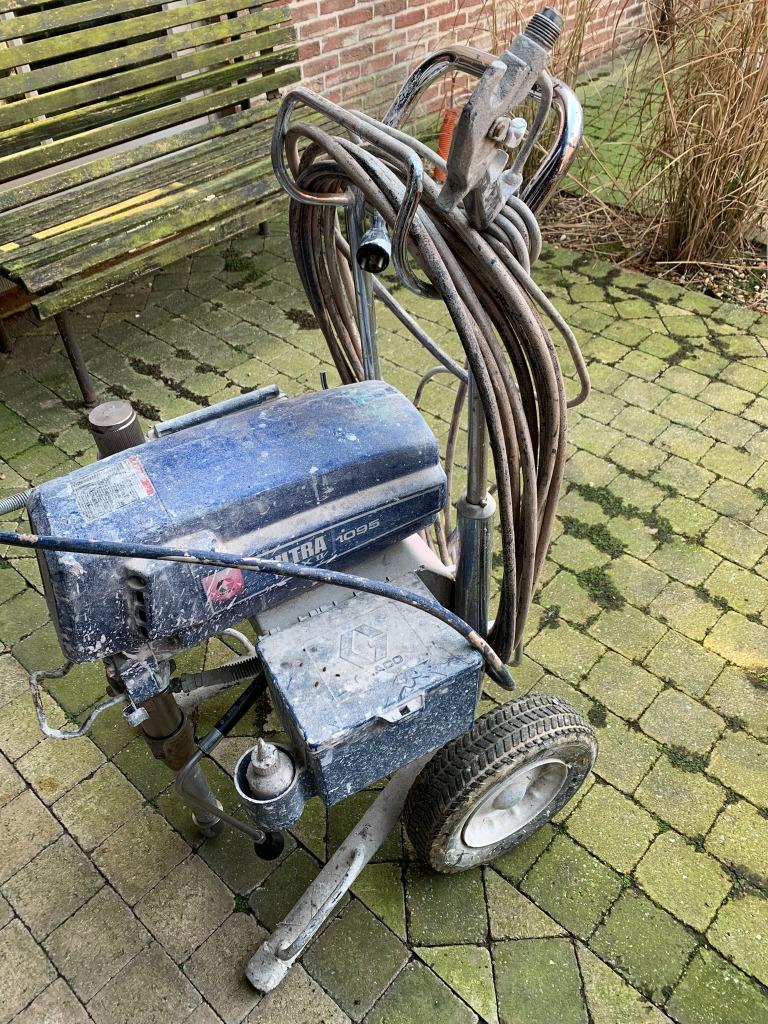airlais  graco max 2      type 1095 net gereviseerd /onderho, Ophalen of Verzenden, Gebruikt, Verfspuit of Verfpomp