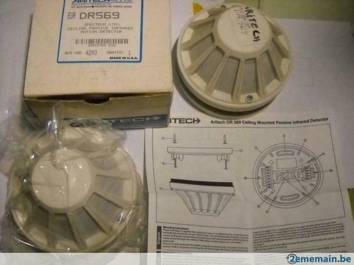 2 Détecteurs de mouvement  Passif infrarouge Aritech DR 569., Doe-het-zelf en Bouw, Ophalen of Verzenden, Gebruikt