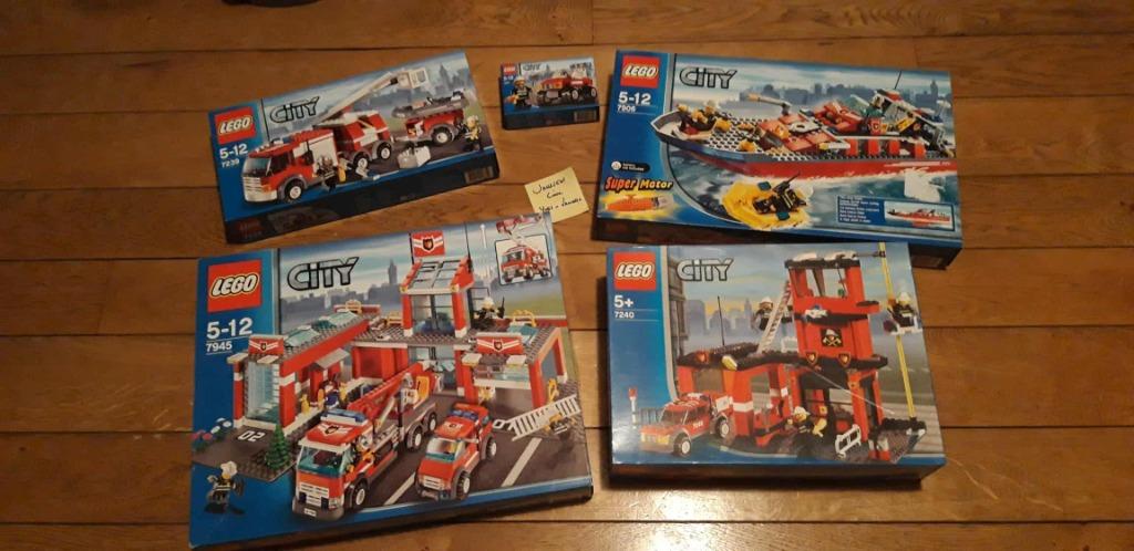 Lego City Brandweer sets, 5 stuks nieuw en sealed., Ophalen of Verzenden, Nieuw, Complete set, Lego