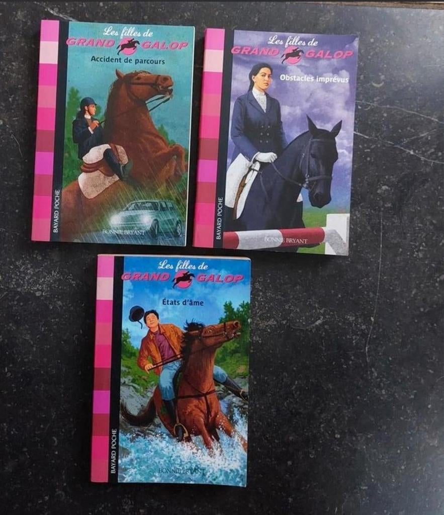 Lot de 3 livres " les filles du Grand Galop ", Livres, Enlèvement, Utilisé, Fiction