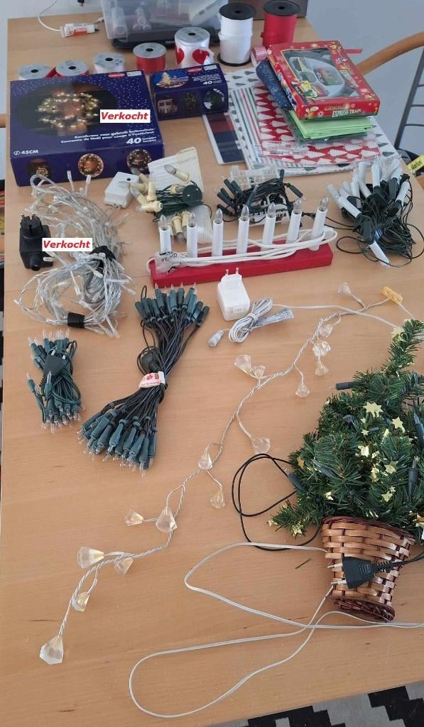 Te koop diverse soorten kerstverlichting (nieuw/gebruikt)., Enlèvement ou Envoi, Comme neuf