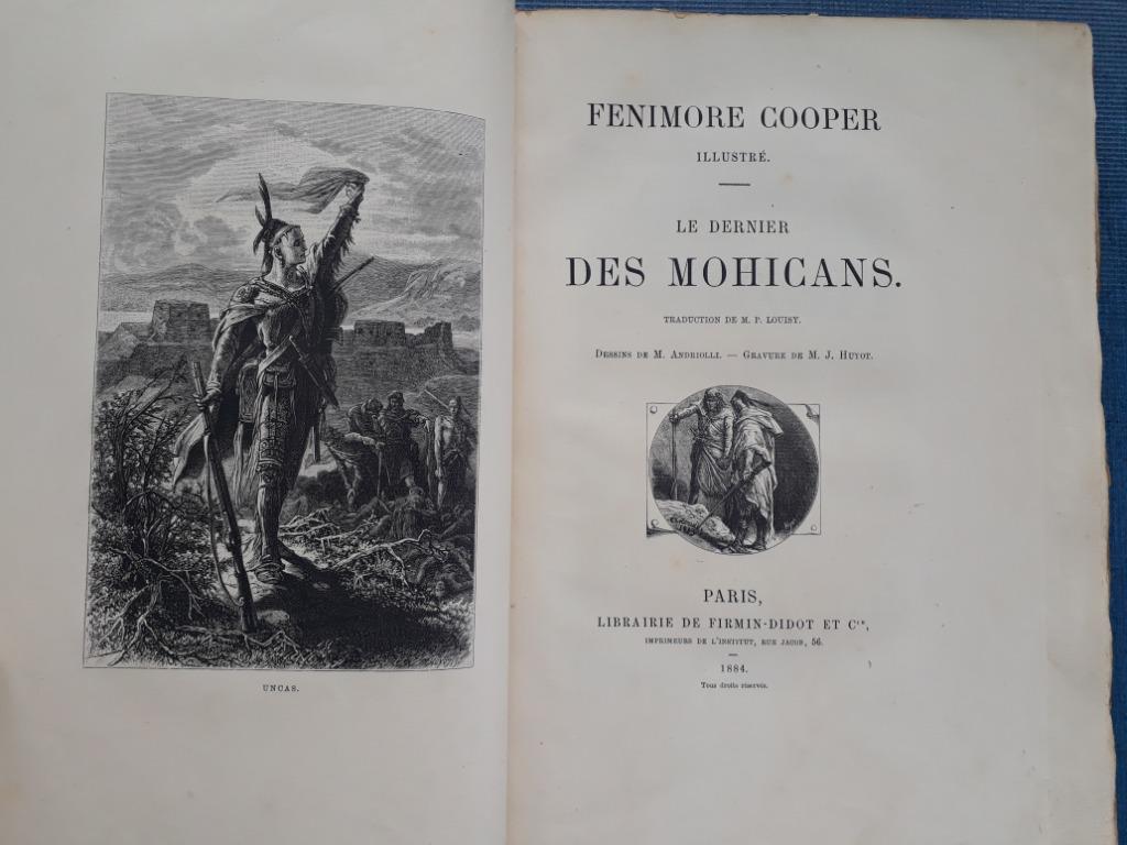 Le Dernier des Mohicans (1884), Livres, Romans, Utilisé, Enlèvement ou Envoi
