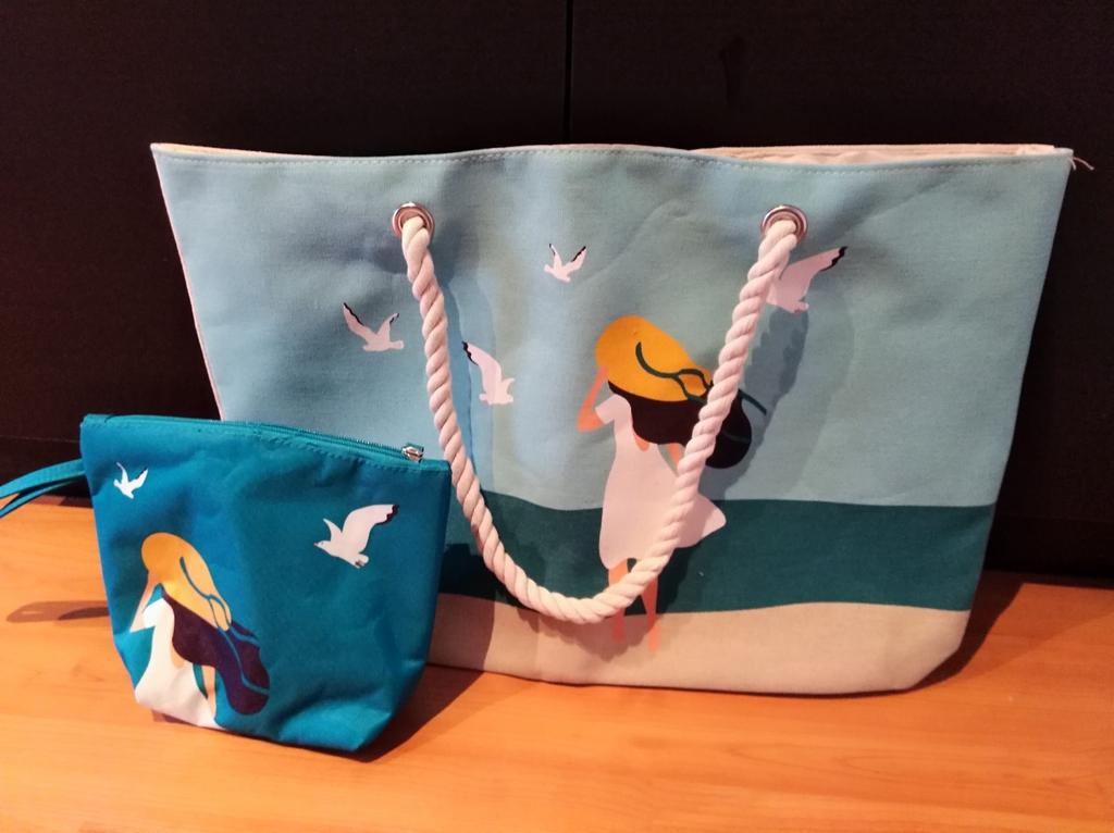 Strandtas met klein koeletui, Ophalen of Verzenden, Nieuw, Overige typen