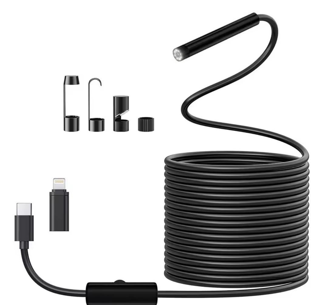 Inspectie Camera endoscopie 2 m kabel 8 mm dik, Ophalen, Zo goed als nieuw
