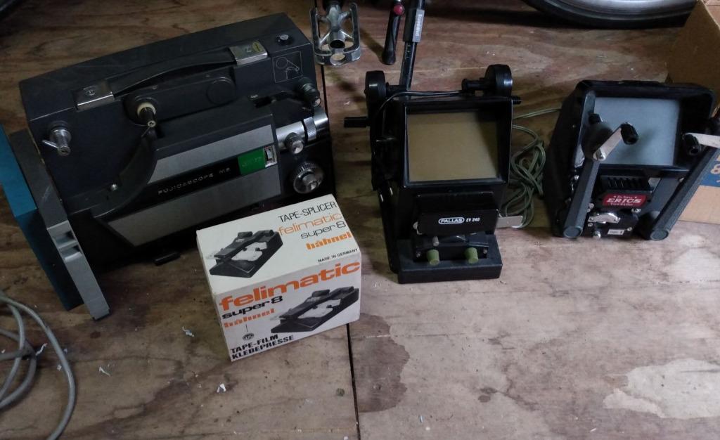 Diverse voor super8 film:  projector, view-editor, ..., Enlèvement, Utilisé, Vidéo