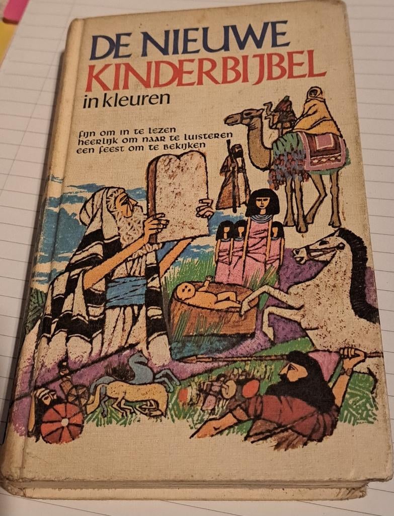 De nieuwe kinderbijbel in kleur. Uitgave 1981., Enlèvement ou Envoi, Utilisé, Christianisme | Catholique