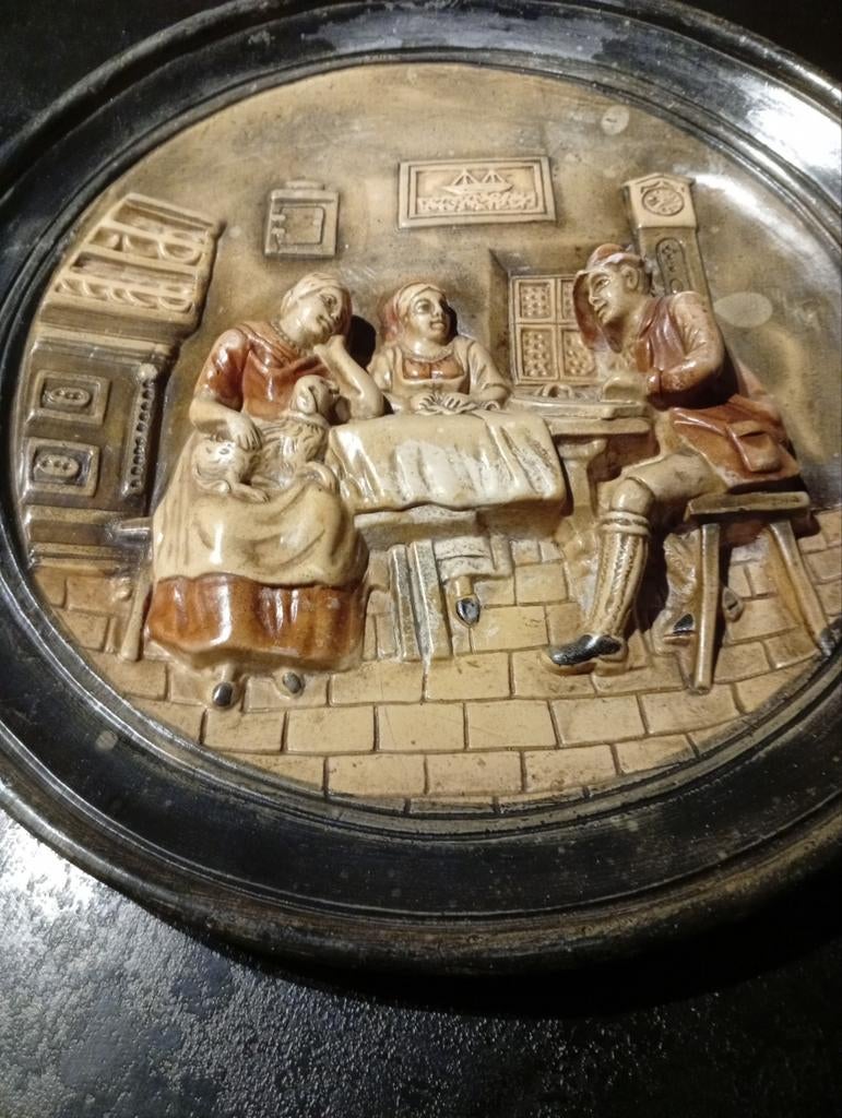 Antieke decoratieve houten wandplaten, Ophalen of Verzenden