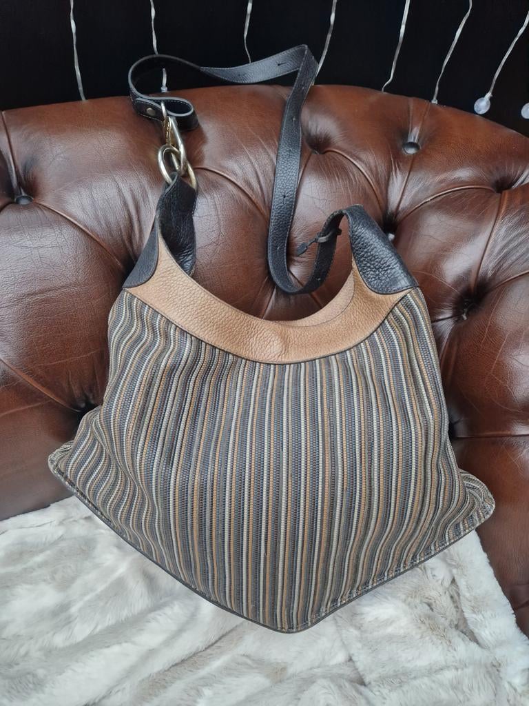 Heel mooie Delvaux Satan in toile de cuir., Enlèvement ou Envoi, Sac à main