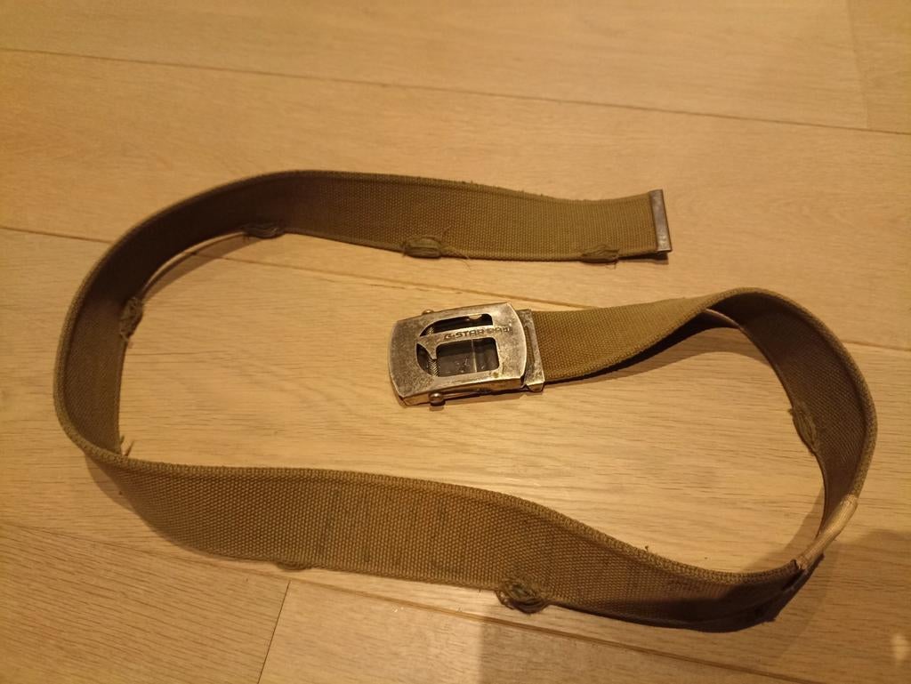 G Star Raw riem. Zo goed als nieuw. Lengte 122cm., Ophalen