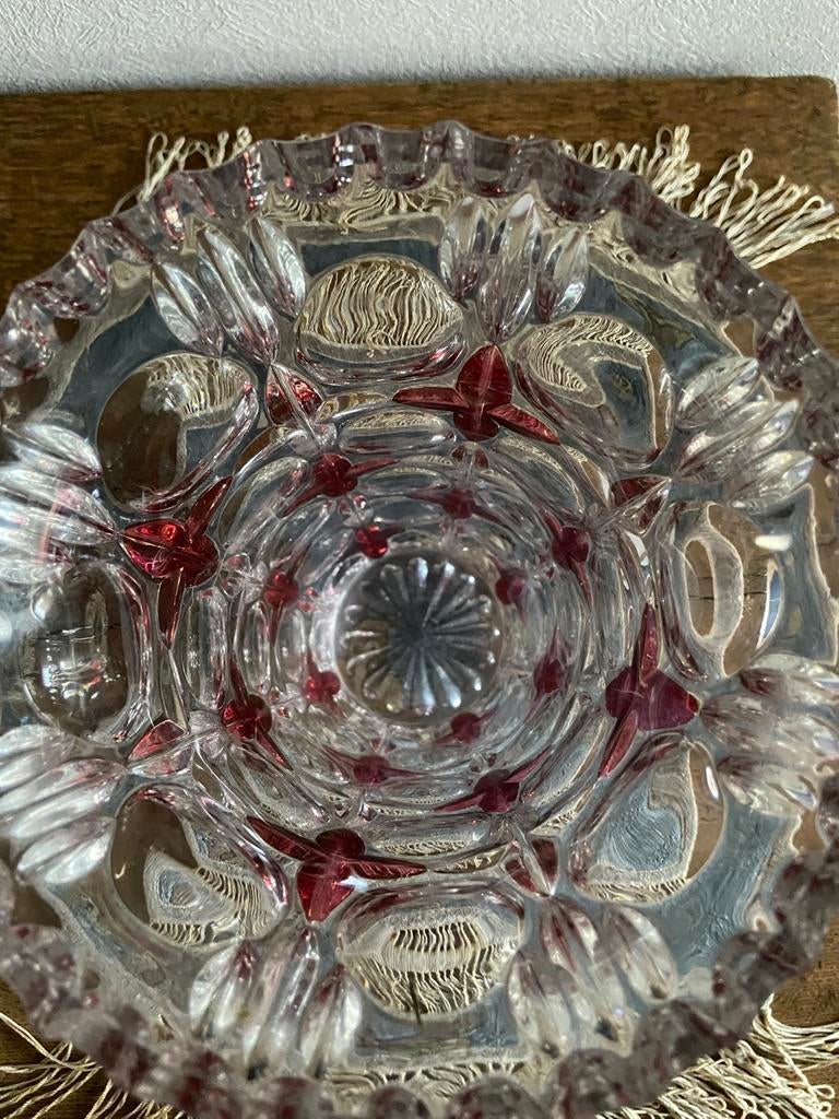 Vase en cristal bicolore, Antiquités & Art, Enlèvement