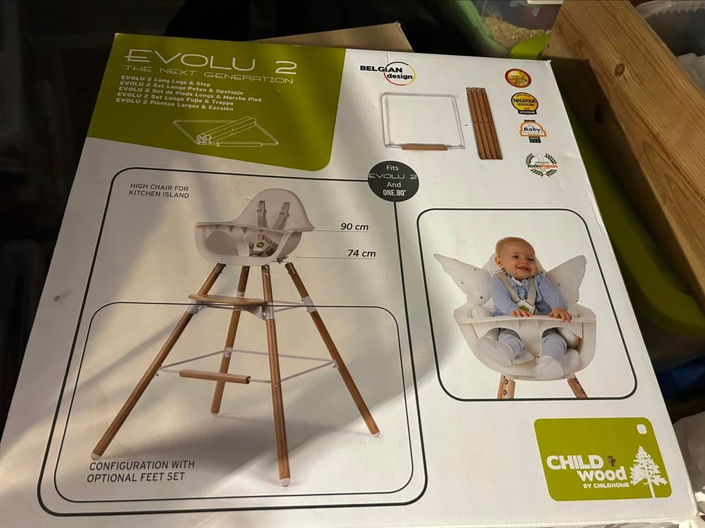 Verlengstuk eetstoel evolu 2, Ophalen, Nieuw, Meegroeistoel