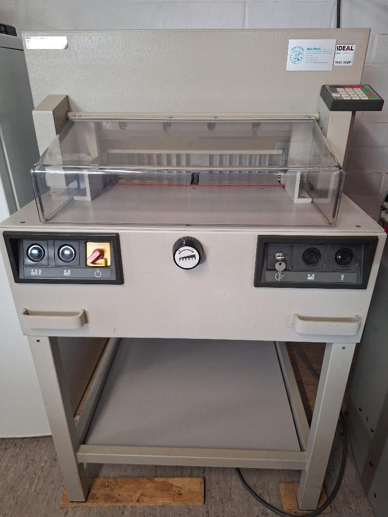 Ideal 4850-95EP Snijmachine Guillotine papier, Zakelijke goederen, Kantoor en Winkelinrichting | Kantoorartikelen, Overige typen