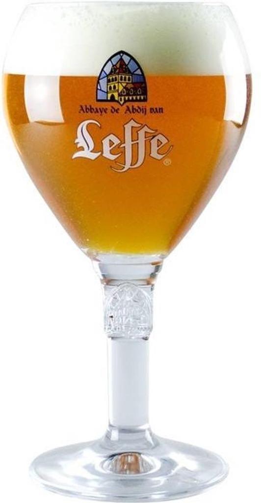 6 nieuwe luxe Leffe glazen 25cl, Ophalen, Nieuw, Bierglas