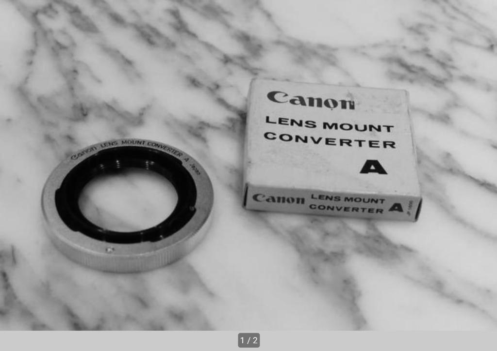 Convertisseur de monture d'objectif Canon A pour monture 39, Enlèvement ou Envoi, Comme neuf, Autres types