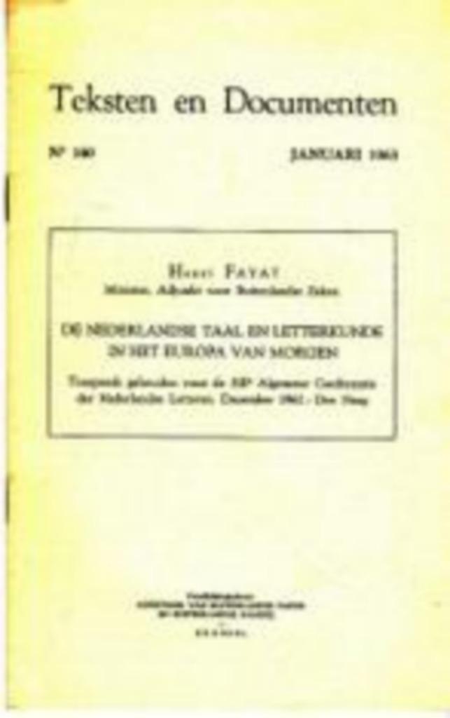 De Nederlandse taal en letterkunde., Verzamelen, Ophalen of Verzenden, 1960 tot 1980, Tijdschrift