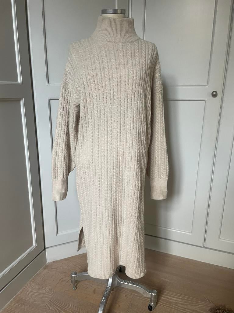 Gebreide jurk One & Other 40, Kleding | Dames, Ophalen of Verzenden, Zo goed als nieuw, Beige