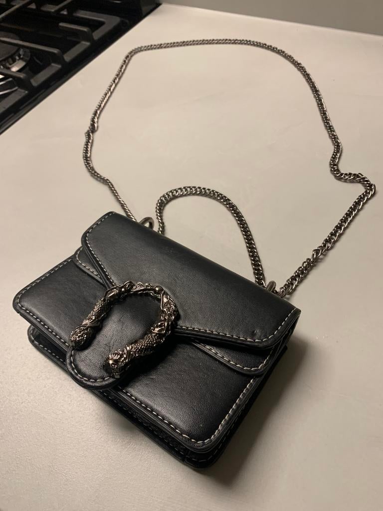 Vintage schoudertasje zoals type Gucci Dionysus mini, Handtassen en Accessoires, Tassen | Damestassen, Ophalen of Verzenden, Zo goed als nieuw