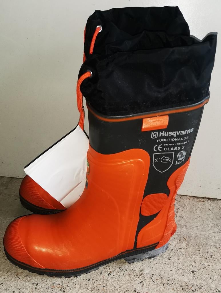 Bottes de sécurité Husqvarna pour tronçonneuse taille 44 neu, Enlèvement ou Envoi, Neuf