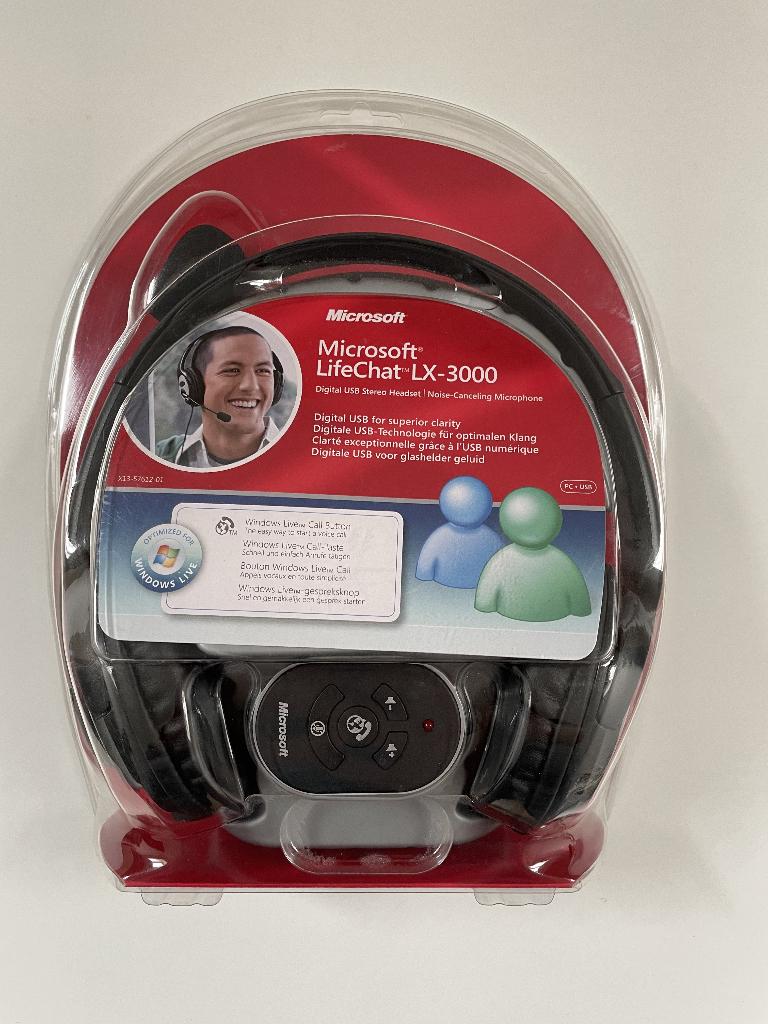 Casque USB - Microsoft Lifechat 3000 (Nouveau), Neuf, Enlèvement ou Envoi, Filaire, Microsoft