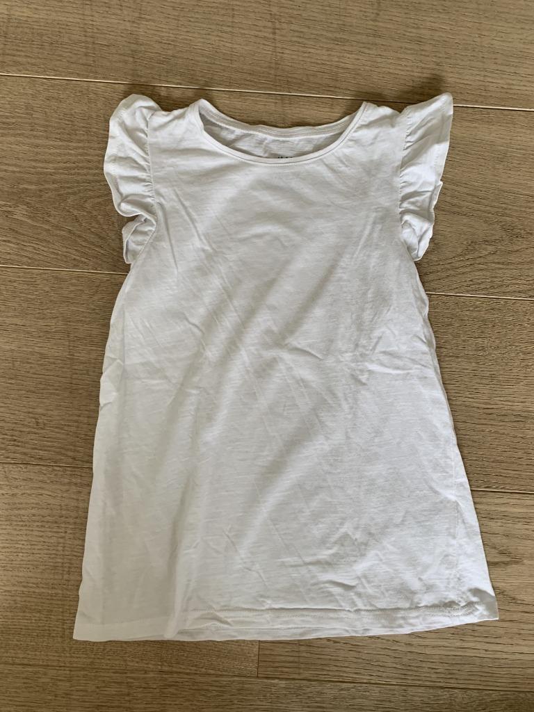 Witte t-shirt H&M maat 134/140 (nieuw), Kinderen en Baby's, Kinderkleding | Maat 140, Ophalen, Meisje, H&M, Nieuw