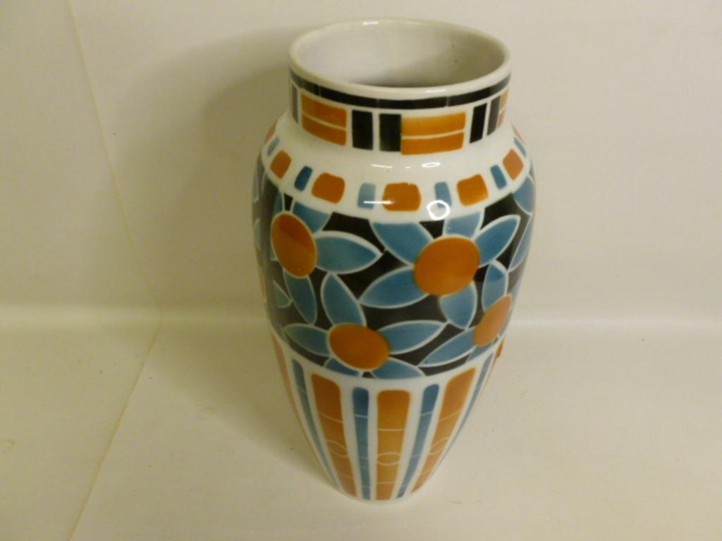 Art Deco  keramiek vaas Luneville France.Jaren 1920., Antiquités & Art, Antiquités | Céramique & Poterie, Enlèvement