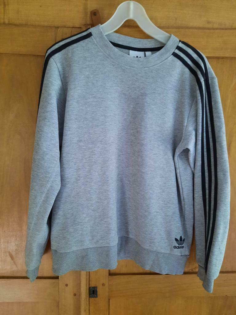 Adidas sweater grijs maat UK S, Enlèvement ou Envoi, Porté, Gris