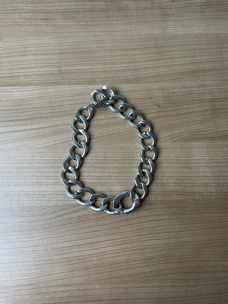 Halsketting, Ophalen, Zo goed als nieuw, Zilver, Overige materialen