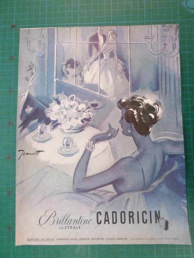 CADORICIN  cosmétiques - publicité papier - 1949, Enlèvement ou Envoi, Utilisé, Autres types