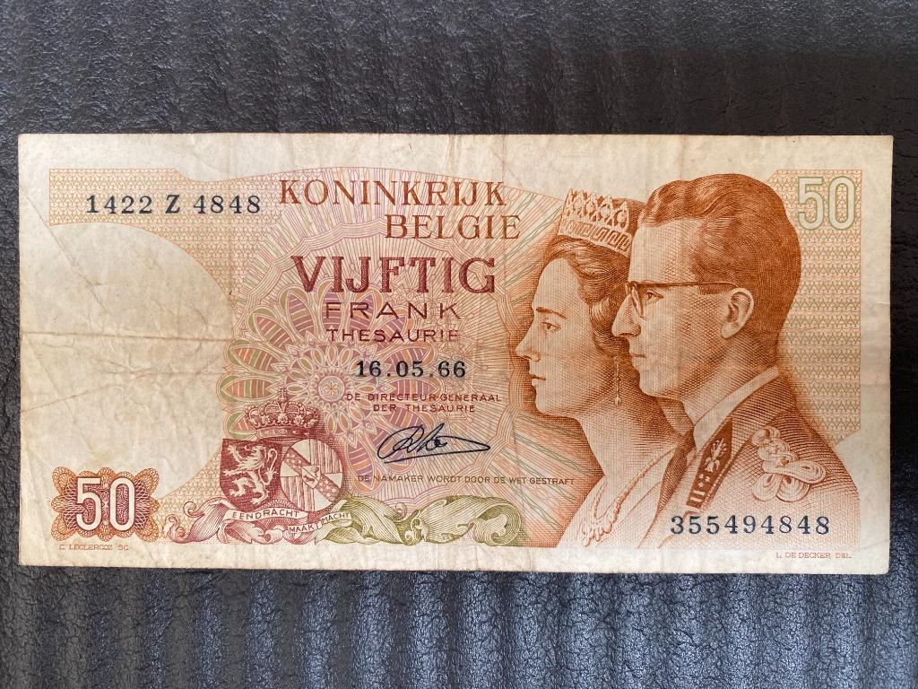 50 Frank, Verzenden, Los biljet