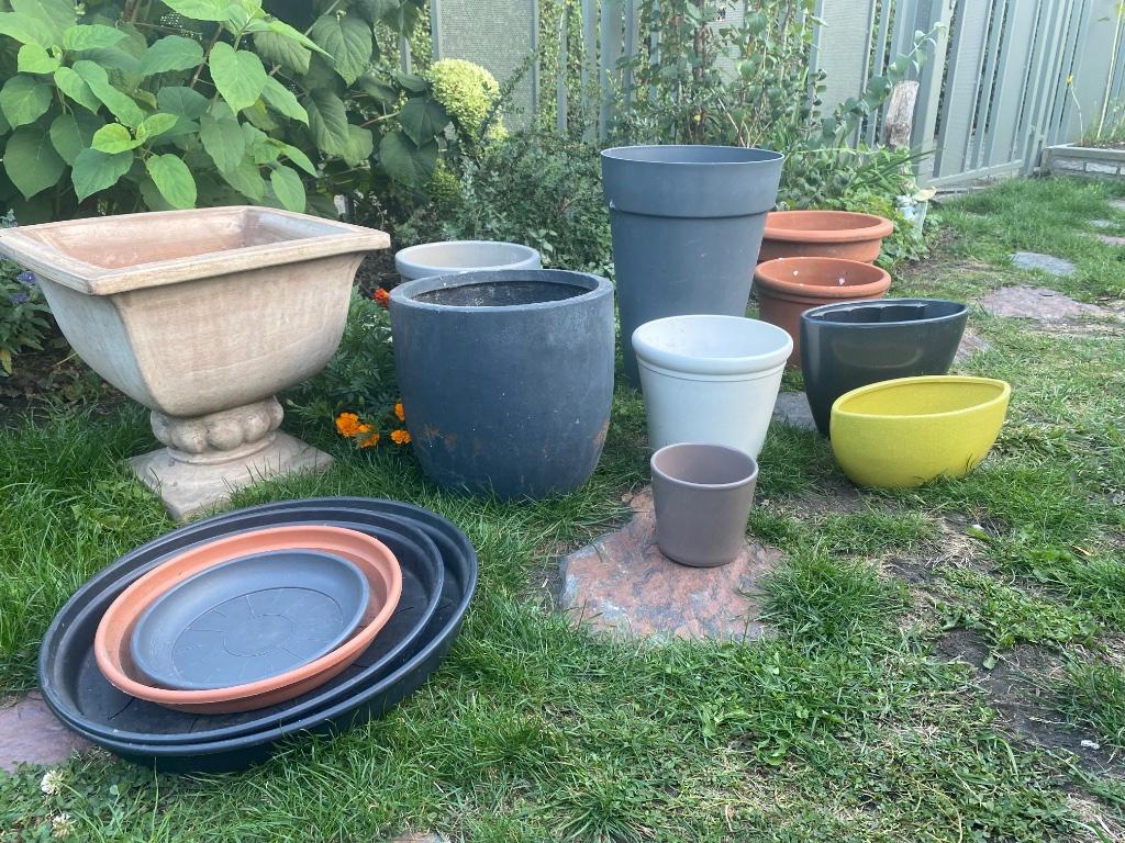 Bloempotten, Tuin en Terras, Ophalen, Rond, Terracotta