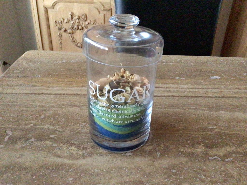 Decoratie pot met gekleurd zand, Ophalen of Verzenden, Zo goed als nieuw