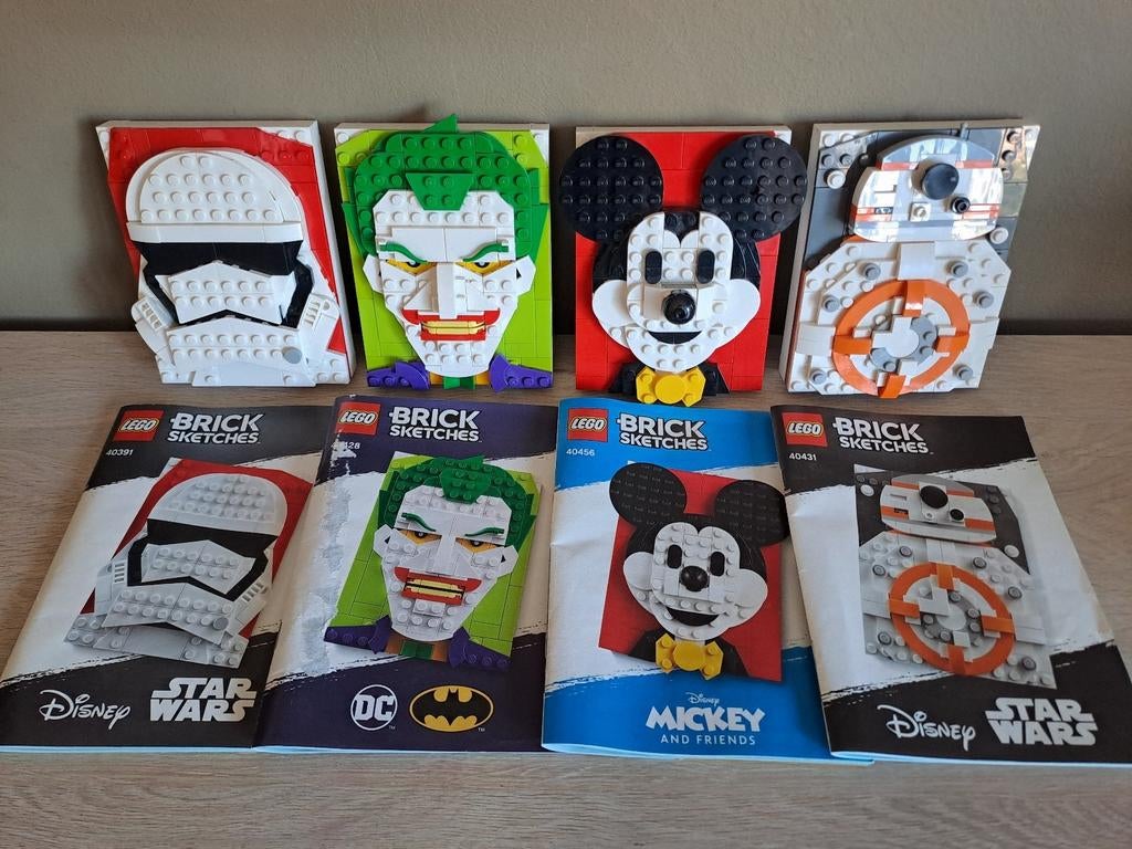 Lego Brick Sketches 40391 40428 40431 40456 compleet, Ophalen, Zo goed als nieuw, Lego