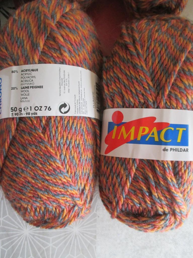 wol phildar impact 50 gram, Enlèvement ou Envoi, Neuf, Tricot ou Crochet, Laine ou Fils