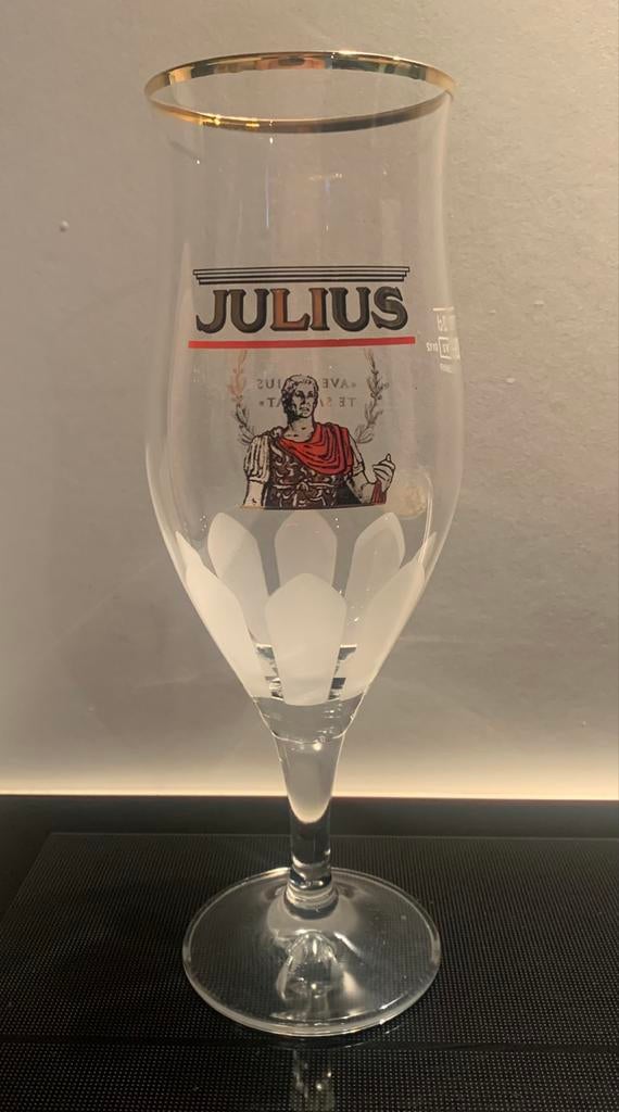 Julius glas, Verzamelen, Ophalen, Zo goed als nieuw, Bierglas