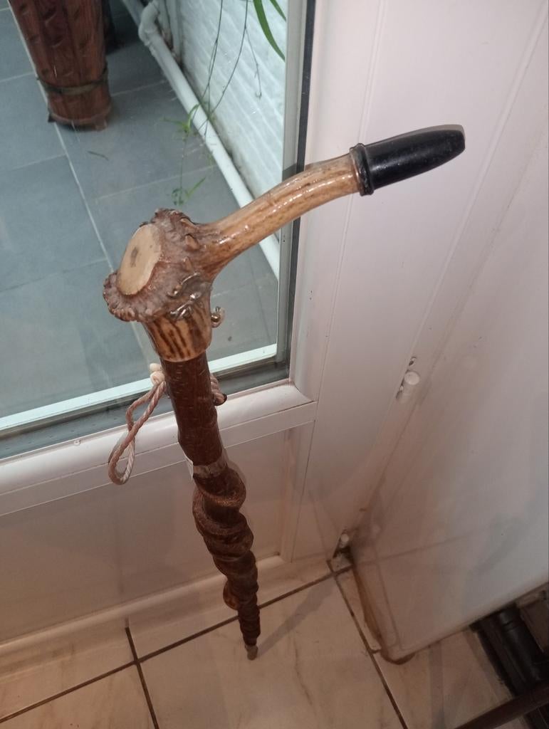 Canne tortueux 87 cm sifflet