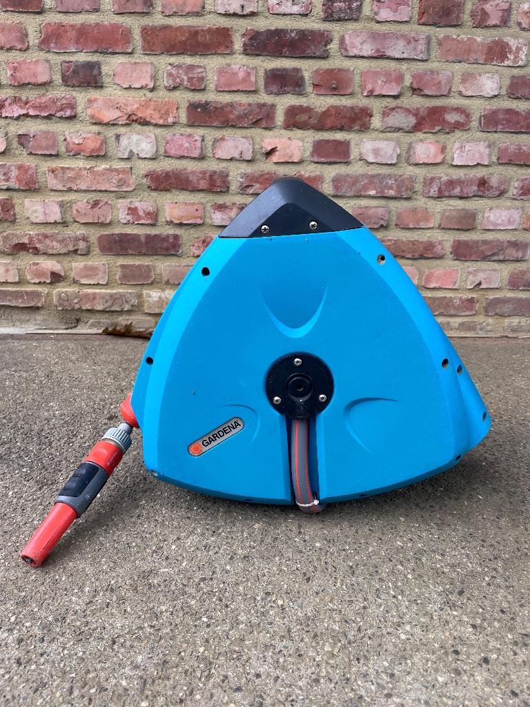 Gardena tuinslanghaspel 10 meter, Ophalen of Verzenden, Gebruikt, Tuinslanghaspel
