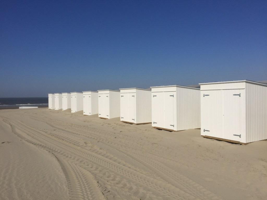 Nieuwe strandcabine