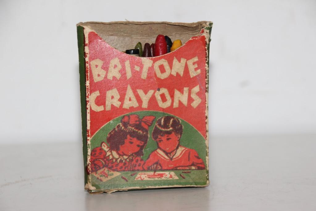 US WW2 boite crayon couleurs "Bri-Tone Crayons", Collections, Envoi, Armée de terre, Vêtements ou Chaussures