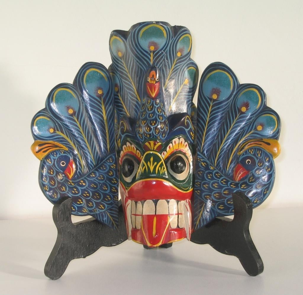 MASQUE EN BOIS DE BALI - 8088, Enlèvement, Masque