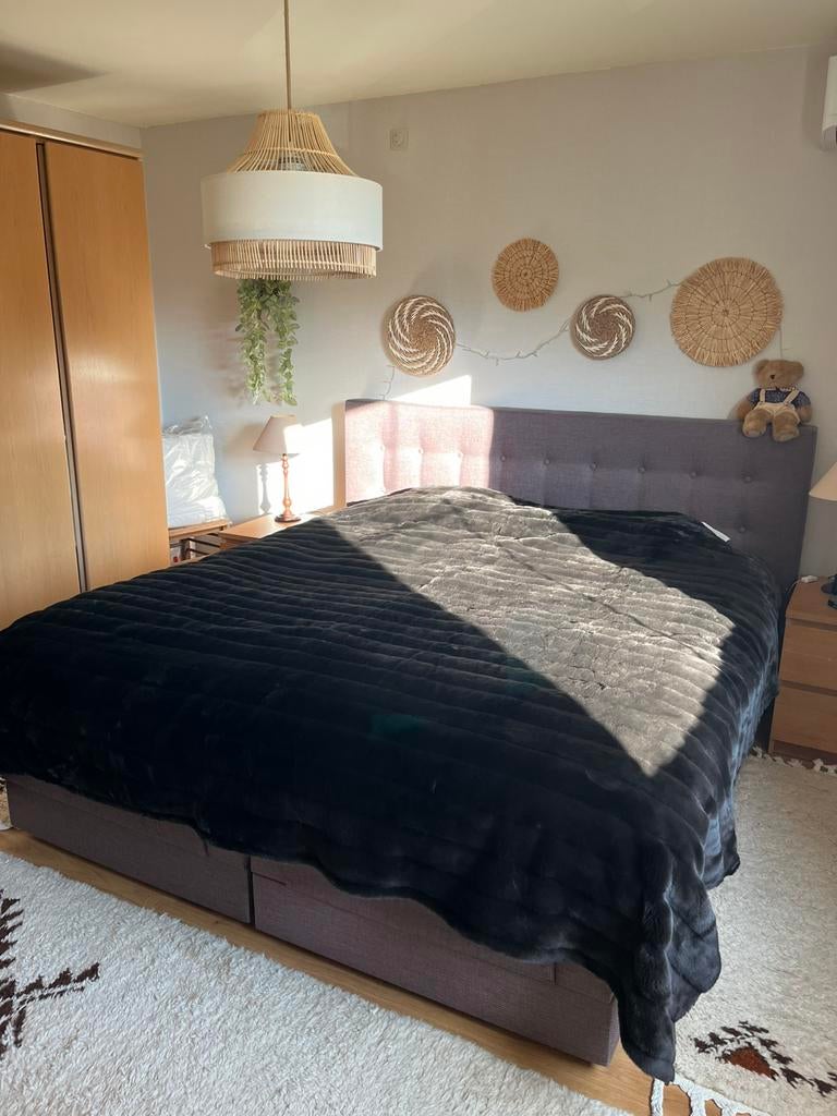 Bedsprei, Huis en Inrichting, Ophalen, Zo goed als nieuw, Tweepersoons, Bruin