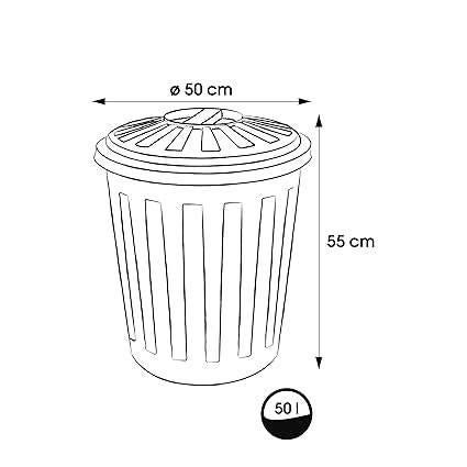 vuilnisemmer met luchtdicht deksel | 50L | GRATIS LEVERING, Huis en Inrichting, Woonaccessoires | Prullenbakken, Kunststof, Verzenden