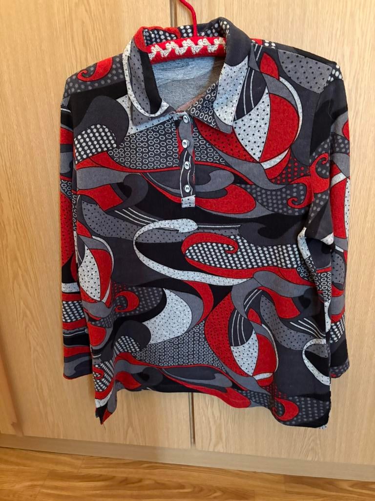 Blouse met kraagje (M), Deluxe Stars, Ophalen of Verzenden, Gedragen, Maat 38/40 (M)