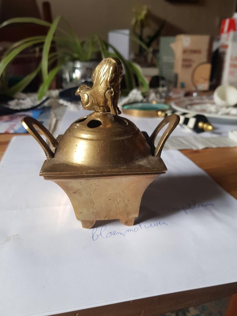 Brûle-encens en bronze antique, Antiquités & Art, Enlèvement, Bronze