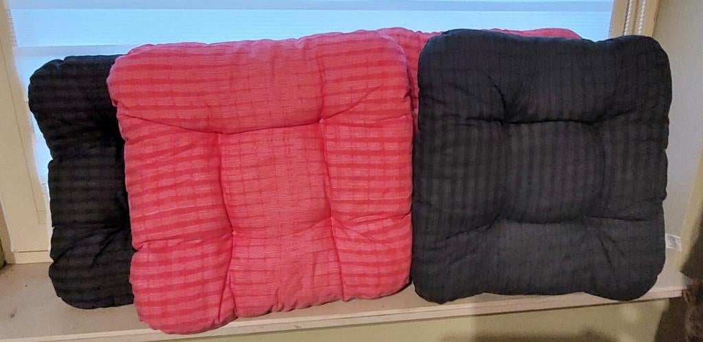 4 Stoelkussens 40x40cm, Tuin en Terras, Ophalen of Verzenden, Zo goed als nieuw