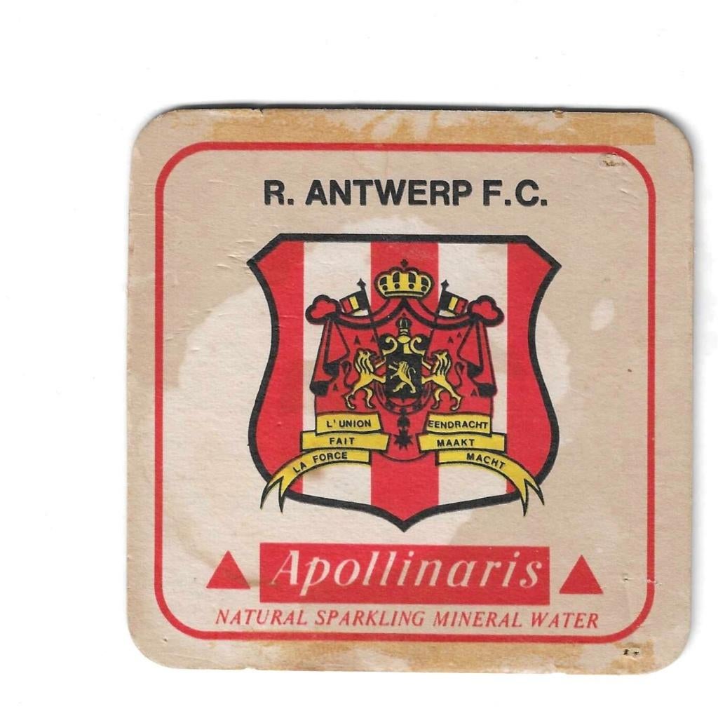 Oud Bierviltje R.Antwerp F.C, Verzamelen, Ophalen of Verzenden, Gebruikt, Viltje(s), Overige merken