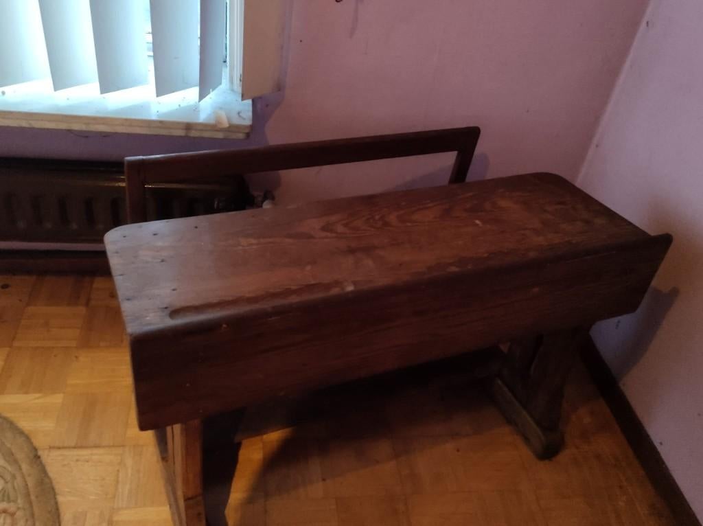 Vintage schoolbank, Ophalen, Gebruikt