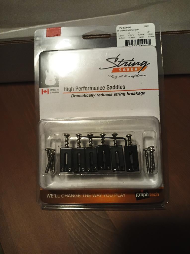 Graphtech Stringsaver saddles black, Musique & Instruments, Enlèvement ou Envoi, Neuf, Solid body, Autres marques