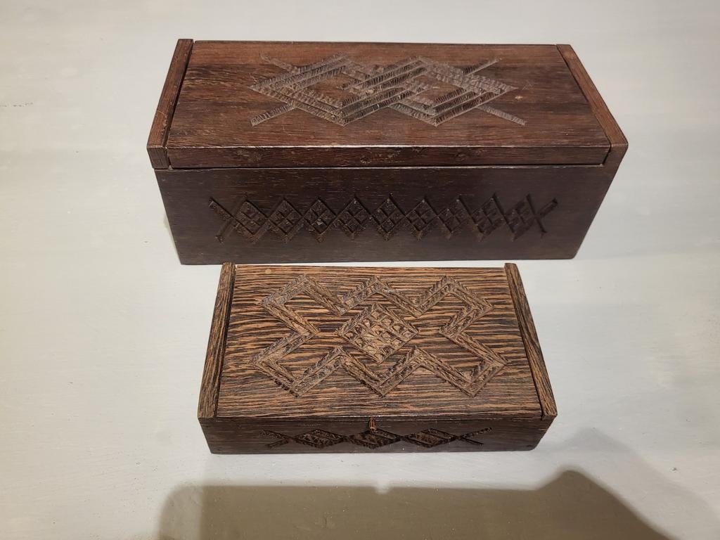 Mooie Afrikaans houten kistjes, Ophalen of Verzenden