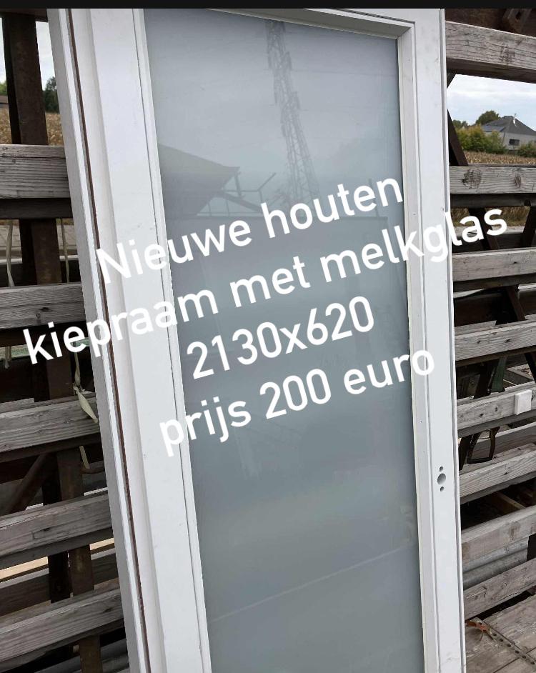 nieuwe houten ramen en deur, Ophalen, Zo goed als nieuw, Hout