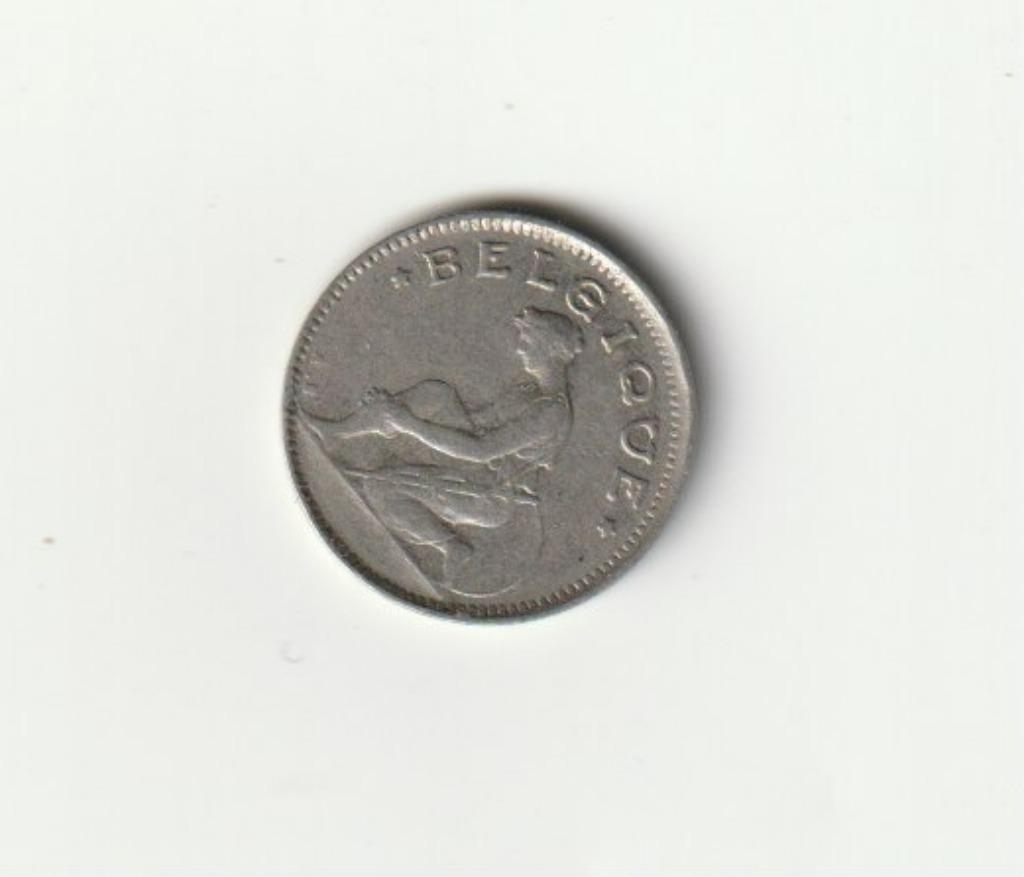 BELGIE BELGIUM ALBERT I GOED VOOR 50 CENT 1930 NIKKEL, Postzegels en Munten, Ophalen of Verzenden, Metaal, Losse munt